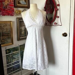 city triangles white lace halter dress vintage y2k